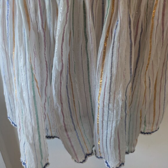 Anthropologie Floreat White Multi-Color Embroidered Halter Top - Picture 11 of 13